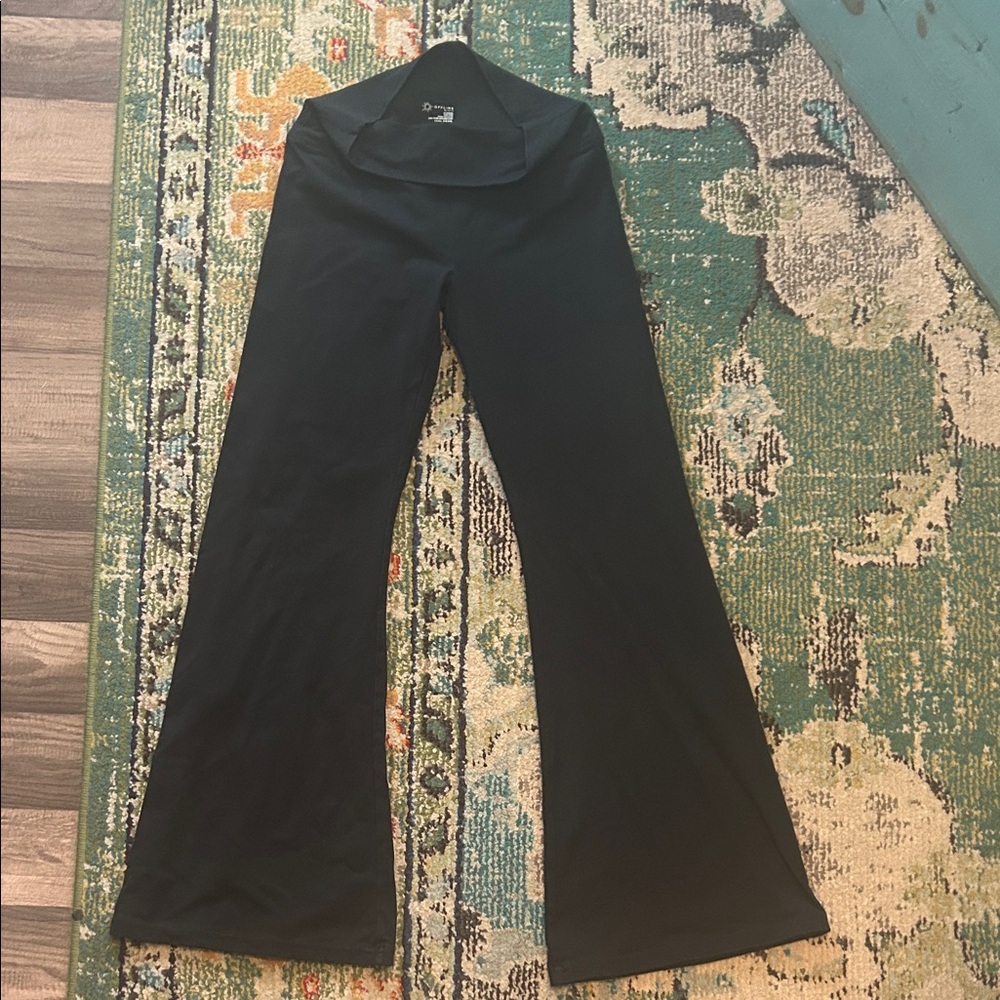 Aerie Women's Black Flare Pants